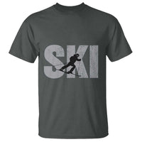 Cool Distressed Skiing T Shirt for Skiers - Wonder Print Shop