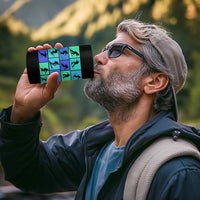 Skiing 4 in 1 Can Cooler Tumbler for Skiers Wintersport Ski Snowboard