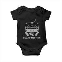 Funny Skiing Baby Onesie Snowboard Meeting Gift