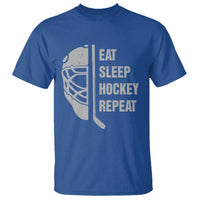 Ice Hockey Player T Shirt Funny Eat Sleep Hockey Repeat Sport Fan - Wonder Print Shop