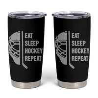Ice Hockey Player Tumbler Cup Funny Eat Sleep Hockey Repeat Sport Fan - Wonder Print Shop