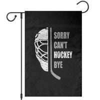 Ice Hockey Player Garden Flag Retro Sorry Cant Hockey Bye - Wonder Print Shop