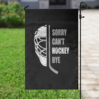 Ice Hockey Player Garden Flag Retro Sorry Cant Hockey Bye - Wonder Print Shop