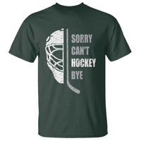 Ice Hockey Player T Shirt Retro Sorry Cant Hockey Bye - Wonder Print Shop