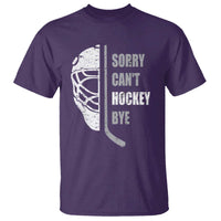 Ice Hockey Player T Shirt Retro Sorry Cant Hockey Bye - Wonder Print Shop