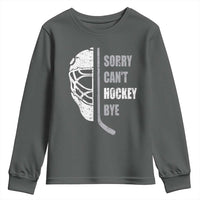 Ice Hockey Player Youth Sweatshirt Retro Sorry Cant Hockey Bye - Wonder Print Shop