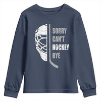 Ice Hockey Player Youth Sweatshirt Retro Sorry Cant Hockey Bye - Wonder Print Shop
