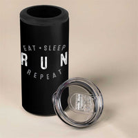 Eat Sleep Run Repeat 4 in 1 Can Cooler Tumbler Marathon Runner