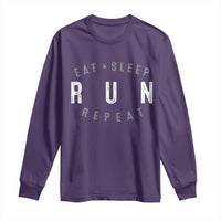 Eat Sleep Run Repeat Long Sleeve Shirt Marathon Runner