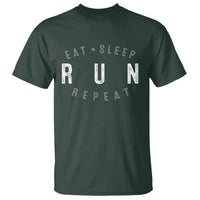 Eat Sleep Run Repeat T Shirt Marathon Runner