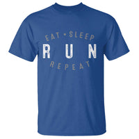 Eat Sleep Run Repeat T Shirt Marathon Runner