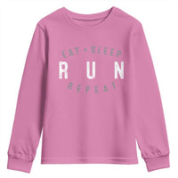Eat Sleep Run Repeat Youth Sweatshirt Marathon Runner