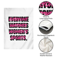 Womens Sports Garden Flag Feminist Body Positivity Inclusive Equality - Wonder Print Shop