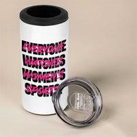 Womens Sports 4 in 1 Can Cooler Tumbler Feminist Body Positivity Inclusive Equality - Wonder Print Shop
