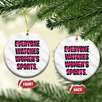 Womens Sports Ceramic Ornament Feminist Body Positivity Inclusive Equality - Wonder Print Shop
