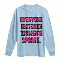 Womens Sports Long Sleeve Shirt Feminist Body Positivity Inclusive Equality - Wonder Print Shop
