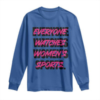Womens Sports Long Sleeve Shirt Feminist Body Positivity Inclusive Equality - Wonder Print Shop