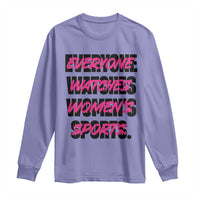 Womens Sports Long Sleeve Shirt Feminist Body Positivity Inclusive Equality - Wonder Print Shop