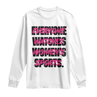 Womens Sports Long Sleeve Shirt Feminist Body Positivity Inclusive Equality - Wonder Print Shop