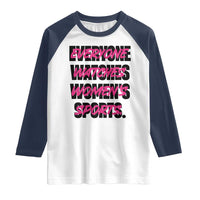 Womens Sports Raglan Shirt Feminist Body Positivity Inclusive Equality - Wonder Print Shop