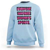Womens Sports Sweatshirt Feminist Body Positivity Inclusive Equality - Wonder Print Shop
