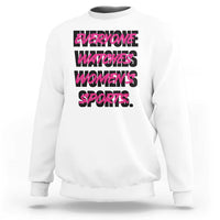 Womens Sports Sweatshirt Feminist Body Positivity Inclusive Equality - Wonder Print Shop
