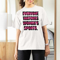 Womens Sports T Shirt For Women Feminist Body Positivity Inclusive Equality - Wonder Print Shop