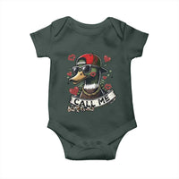 Valentine Mallard Duck Baby Onesie Camo Hunting Valentines Day Gift For Her