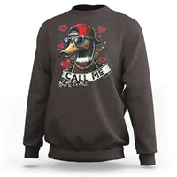 Valentine Mallard Duck Sweatshirt Camo Hunting Valentines Day Gift For Her