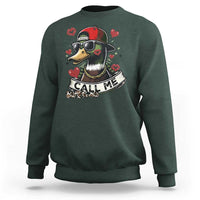 Valentine Mallard Duck Sweatshirt Camo Hunting Valentines Day Gift For Her