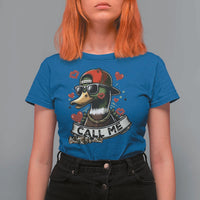 Valentine Mallard Duck T Shirt For Women Camo Hunting Valentines Day Gift For Her