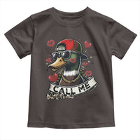 Valentine Mallard Duck Toddler T Shirt Camo Hunting Valentines Day Gift For Her