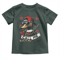 Valentine Mallard Duck Toddler T Shirt Camo Hunting Valentines Day Gift For Her