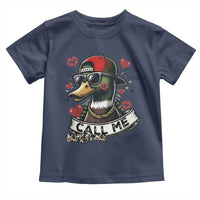 Valentine Mallard Duck Toddler T Shirt Camo Hunting Valentines Day Gift For Her