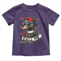 Valentine Mallard Duck Toddler T Shirt Camo Hunting Valentines Day Gift For Her