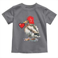 Pixel Valentine Mallard Duck Toddler T Shirt Hunting Valentines Day Gift For Her