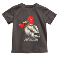 Pixel Valentine Mallard Duck Toddler T Shirt Hunting Valentines Day Gift For Her