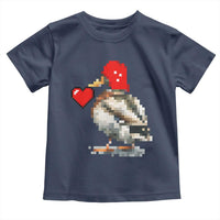 Pixel Valentine Mallard Duck Toddler T Shirt Hunting Valentines Day Gift For Her