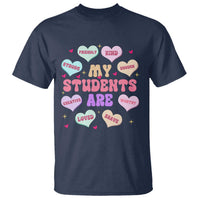 Cute Valentine Teacher T Shirt My Students Are My Valentines Hearts