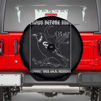 Crows Before Bros Support Your Local Murder Spare Tire Cover Funny Crow Lovers - Wonder Print Shop