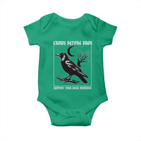 Crows Before Bros Support Your Local Murder Baby Onesie Funny Crow Lovers - Wonder Print Shop
