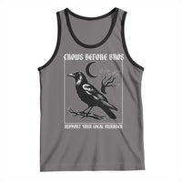 Crows Before Bros Support Your Local Murder Tank Top Funny Crow Lovers - Wonder Print Shop