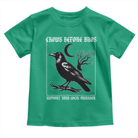 Crows Before Bros Support Your Local Murder Toddler T Shirt Funny Crow Lovers - Wonder Print Shop