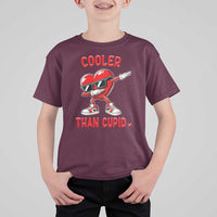 Dabbing Heart Valentine Day T Shirt For Kid Cooler Than Cupid Funny Kids Boys