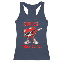 Dabbing Heart Valentine Day Racerback Tank Top Cooler Than Cupid Funny Kids Boys