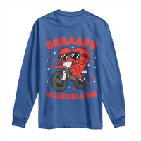 Braaapy Valentines Day Motocross Heart Long Sleeve Shirt
