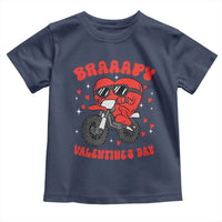 Braaapy Valentines Day Motocross Heart Toddler T Shirt