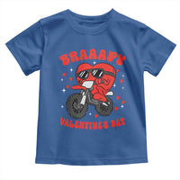 Braaapy Valentines Day Motocross Heart Toddler T Shirt
