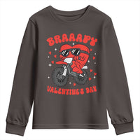 Braaapy Valentines Day Motocross Heart Youth Sweatshirt
