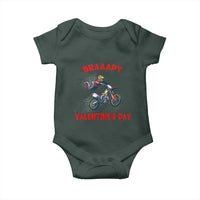 Braaapy Valentines Day Motocross Dirt Bikes Baby Onesie